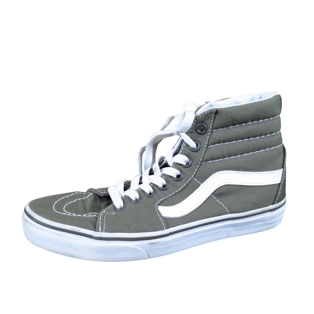Vans Sk8-Hi Women High Top Sneaker Size 6 Skateboarding Grape Leaf Olive Green